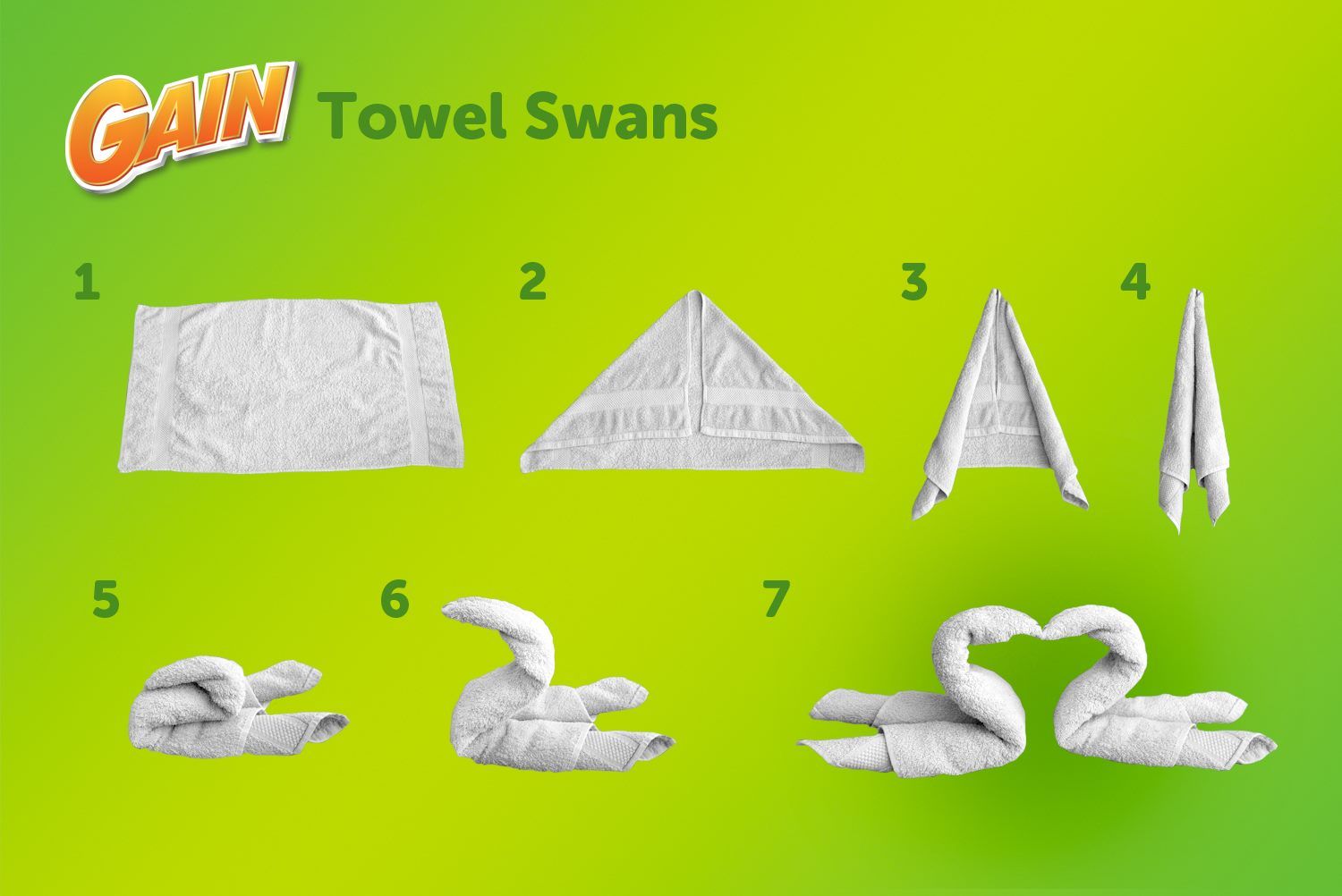 How to Make Swans from Towels